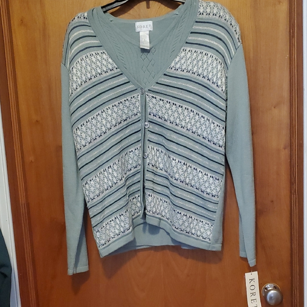 Koret Green Patterned Women's Sweater
